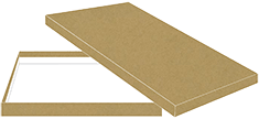 Natural Kraft Letter Box - 8 5/8 x 11 5/8 x 1 Inch Deep