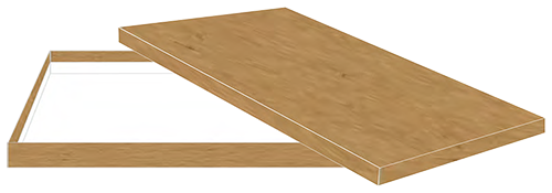 Natural Kraft Letter Box - 11 <small>1/4</small> x 17 <small>1/4</small> x <small>7/8</small> Inch Deep