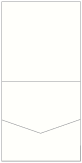 Eggshell White Pocket Invitation Style A1 (5 3/4 x 5 3/4)