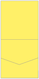 Factory Yellow Pocket Invitation Style A1 (5 3/4 x 5 3/4)