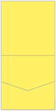 Factory Yellow Pocket Invitation Style A1 (5 3/4 x 5 3/4) 10/Pk