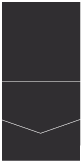 Black Pocket Invitation Style A1 (5 3/4 x 5 3/4)