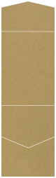 Natural Kraft Pocket Invitation Style A11 (5 1/4 x 7 1/4) - 10/Pk