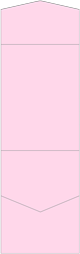 Pink Feather Pocket Invitation Style A11 (5 1/4 x 7 1/4)