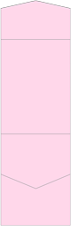 Pink Feather Pocket Invitation Style A11 (5 1/4 x 7 1/4) - 10/Pk