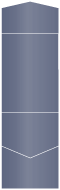 Blue Satin Pocket Invitation Style A11 (5 1/4 x 7 1/4)10/Pk