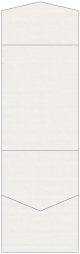 Linen Natural White Pocket Invitation Style A11 (5 1/4 x 7 1/4)