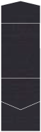 Linen Black Pocket Invitation Style A11 (5 1/4 x 7 1/4) 10/Pk