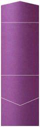 Purple Silk Pocket Invitation Style A11 (5 1/4 x 7 1/4) - 10/Pk