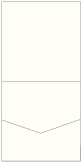 White Gold Pocket Invitation Style A1 (5 3/4 x 5 3/4)