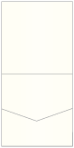 White Gold Pocket Invitation Style A1 (5 3/4 x 5 3/4) 10/Pk