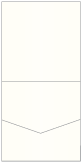 Pearlized White Pocket Invitation Style A1 (5 3/4 x 5 3/4)