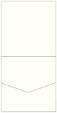 Pearlized White Pocket Invitation Style A1 (5 3/4 x 5 3/4) 10/Pk