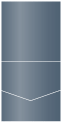Iris Blue Pocket Invitation Style A1 (5 3/4 x 5 3/4) 10/Pk
