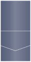 Blue Satin Pocket Invitation Style A1 (5 3/4 x 5 3/4) 10/Pk