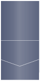 Blue Satin Pocket Invitation Style A1 (5 3/4 x 5 3/4)