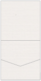 Linen Natural White Pocket Invitation Style A1 (5 3/4 x 5 3/4) 10/Pk