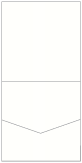 White Pearl Pocket Invitation Style A1 (5 3/4 x 5 3/4)
