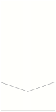 White Pearl Pocket Invitation Style A1 (5 3/4 x 5 3/4) 10/Pk