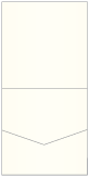 Natural White Pearl Pocket Invitation Style A1 (5 3/4 x 5 3/4)