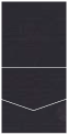 Linen Black Pocket Invitation Style A1 (5 3/4 x 5 3/4) 10/Pk