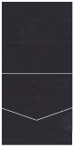 Linen Black Pocket Invitation Style A1 (5 3/4 x 5 3/4)