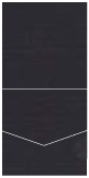 Linen Black Pocket Invitation Style A1 (5 3/4 x 5 3/4) 10/Pk