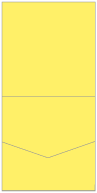 Factory Yellow Pocket Invitation Style A2 (7 x 7)