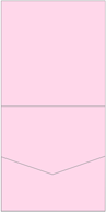 Pink Feather Pocket Invitation Style A2 (7 x 7) 10/Pk