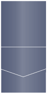 Blue Satin Pocket Invitation Style A2 (7 x 7)