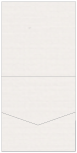 Linen Natural White Pocket Invitation Style A2 (7 x 7)10/Pk