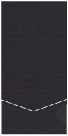 Linen Black Pocket Invitation Style A2 (7 x 7)