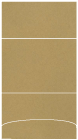 Natural Kraft Pocket Invitation Style A3 (5 1/8 x 7 1/8) 10/Pk