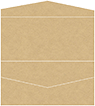 Grocer Kraft Pocket Invitation Style A4 (4 x 9)10/Pk