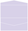 Purple Lace Pocket Invitation Style A4 (4 x 9)10/Pk