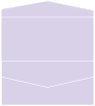 Purple Lace Pocket Invitation Style A4 (4 x 9) 10/Pk