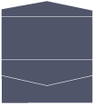 Navy Pocket Invitation Style A4 (4 x 9)
