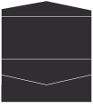 Black Pocket Invitation Style A4 (4 x 9)
