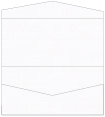 Linen Solar White Pocket Invitation Style A4 (4 x 9)