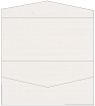 Linen Natural White Pocket Invitation Style A4 (4 x 9)10/Pk