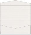 Linen Natural White Pocket Invitation Style A4 (4 x 9)