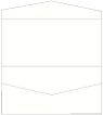 White Pearl Pocket Invitation Style A4 (4 x 9)10/Pk