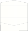 White Pearl Pocket Invitation Style A4 (4 x 9) 10/Pk