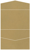 Natural Kraft Pocket Invitation Style A5 (5 3/4 x 8 3/4)