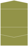 Olive Pocket Invitation Style A5 (5 3/4 x 8 3/4)10/Pk