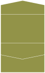 Olive Pocket Invitation Style A5 (5 3/4 x 8 3/4) 10/Pk