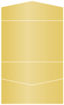 Gold Pocket Invitation Style A5 (5 3/4 x 8 3/4)10/Pk