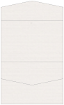 Linen Natural White Pocket Invitation Style A5 (5 3/4 x 8 3/4)10/Pk