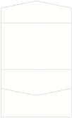 White Pearl Linen Pocket Invitation Style A5 (5 3/4 x 8 3/4) 10/Pk
