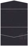Linen Black Pocket Invitation Style A5 (5 3/4 x 8 3/4)10/Pk